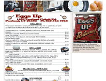 Tablet Screenshot of eggsuprestaurant.com
